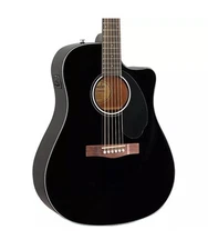 Fender CD-60SCE Dreadnought Acoustic-Electric Guitar Black