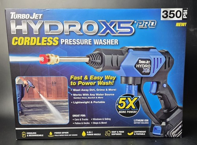 #ad #ad Turbo Jet HYDROX5 PRO Cordless Pressure Washer – Brand New Factory Sealed $159.95