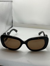 Prada Tortoise Shell Sunglasses SPR27O 2AU-6S1 54  19 Baroque Swirl Square Frames