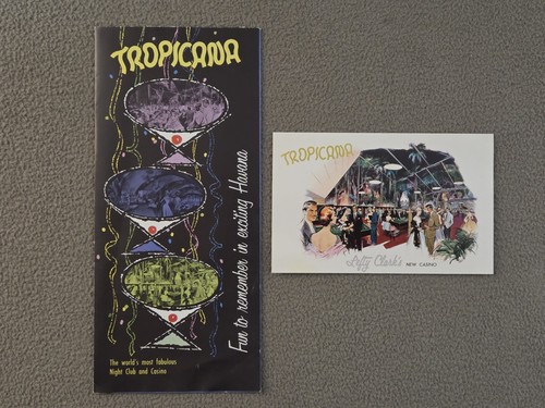 1959 Tropicana, Havana Brochure and Postcard Lefty Clark's New Casino (B)