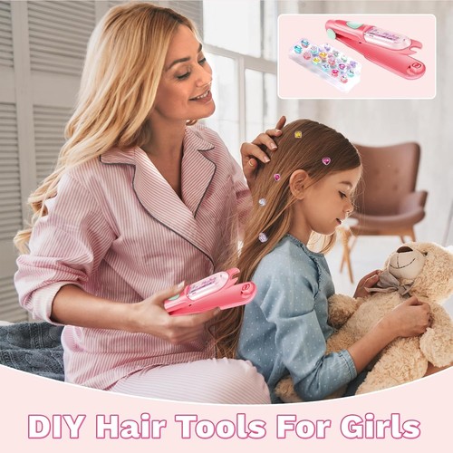 Kit Timbro Gemma Capelli, Bling Gioielli per Ragazze Giocattoli, Strumento per lo Styling... - Foto 7 di 8