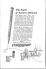 1922 Wahl Eversharp Fountain Ink Pen Vintage Print Ad Stationary Ephemera