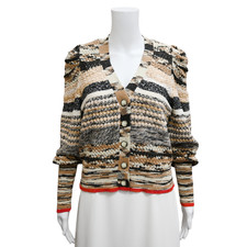 VERONICA BEARD Cecily Mixed Knit Cardigan Size M