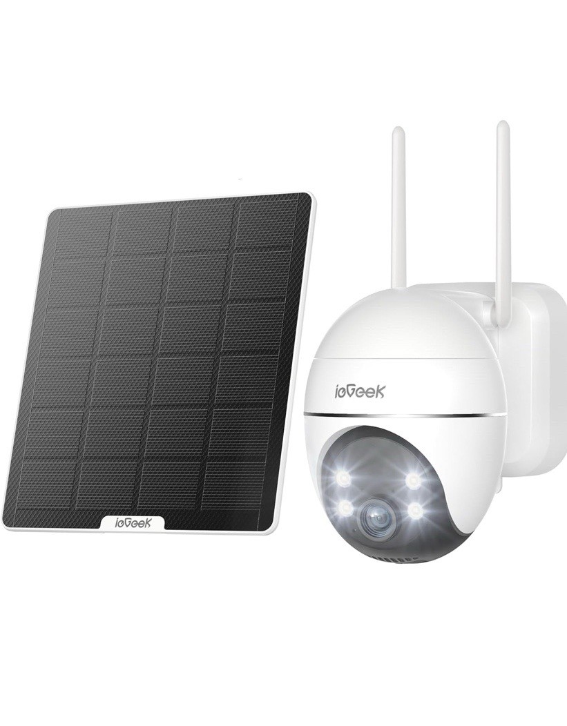 Telecamera ieGeek 360° Solare: Video 2K e Sensore PIR Intelligente