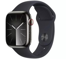 Image of Apple Watch Series 9 A2982 41mm Smartwatch GPS + Cellular Black Aluminium