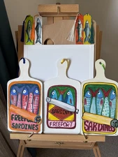 Hand Made Souvenirs Fish Sardines Art Wall Decor Bookmarks