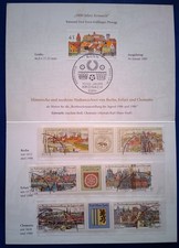 Stadtansichten auf deutschen Briefmarken DDR 1000 Jahre Kronach