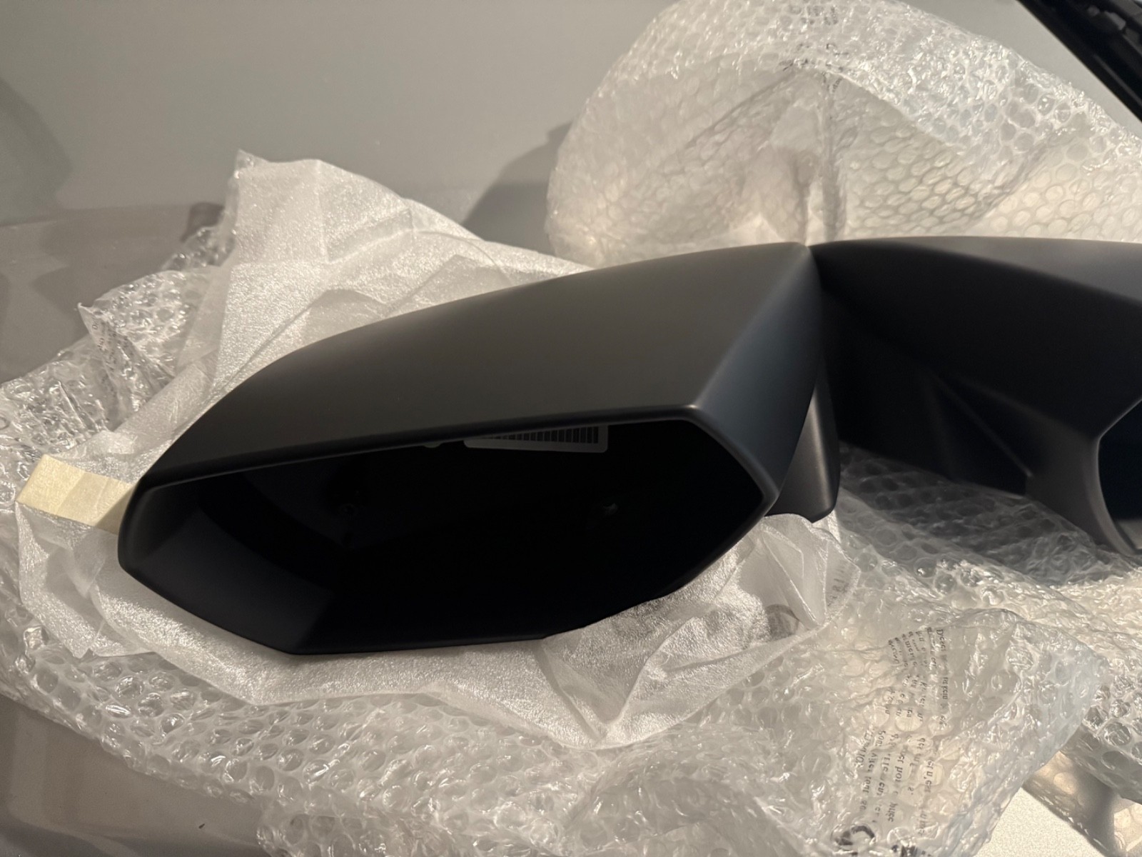 Lamborghini Huracan mirror housings mat black 