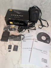 BLACK Nikon COOLPIX S570 12.0MP Digital Camera - Tested Working READ DESC