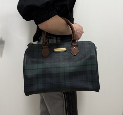 DDP Vintage Polo Ralph Lauren Plaid Speedy Small Boston Bag | eBay