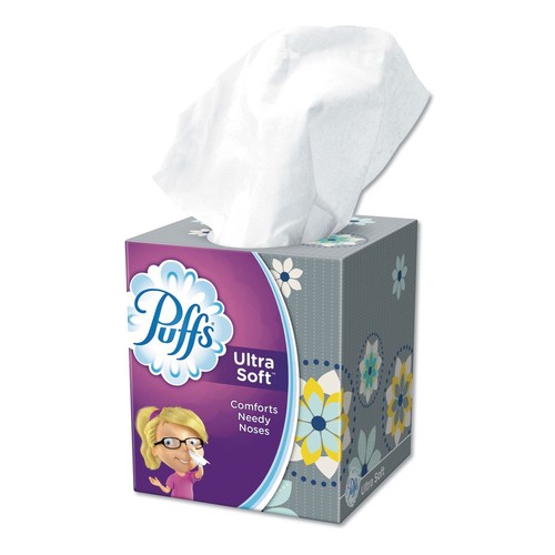 Puffs 35295PK 2-lagiges ultraweiches Gesichtstücher - Weiß (4/Packung) Neu - Bild 3 von 9