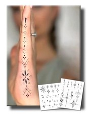 Semi Permanent Tattoo, 2 Weeks Realistic Henna Small Micro Hand Temporary Fake T