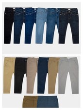Boys Jeans Kids Skinny Slim Fit Stretch Denim cotton Casual Trouser Pants UK