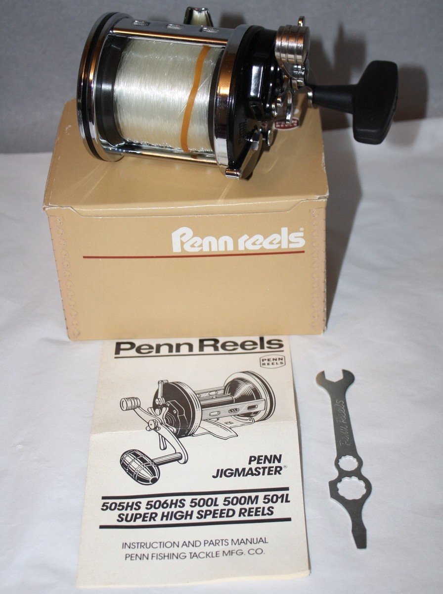 釣り　リール　Penn jigmaster high speed 4つセット Penn Jigmaster 505 HS Super High Speed Reel w/ Box & Manual –NEW