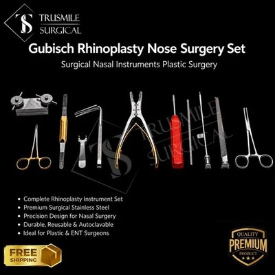 Gubisch Rhinoplasty Nose Surgery Set Surgical Nasal Instruments Plastic Surgery