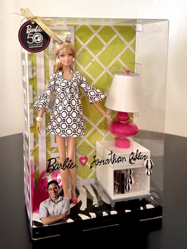 Barbie Loves Jonathan Adler Puppe - 2009 Pink Label 50th Anniversary N6579 Neu in OVP - Bild 1 von 16