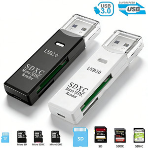 USB 3.0 Kartenleser Kartenlesegerät Adapter Stick Micro SD XC TF Card Reader PC