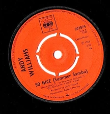❤️ Andy Williams - So Nice (Summer Samba)   ❤️  1966 Vinyl 7" single