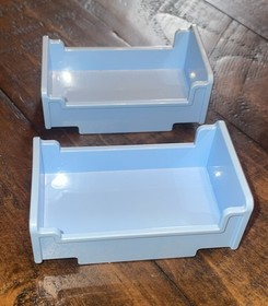 LOT OF 2 LEGO Duplo Cinderella's Castle #6154 Light Blue Bed Piece Part # 76338