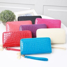 Fashion Women Clutch Leather Long Wallet Phone Bag Handbag Wristlet Bag Gift
