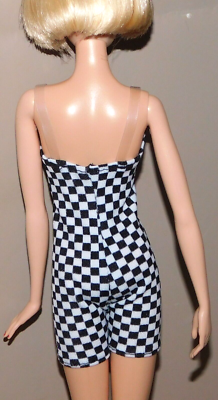 #ad BARBIE BLACK WHITE UNITARD SHORTS FITS FASHIONISTA MODEL BMR MTM MY SCENE DOLL $5.00