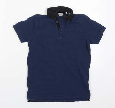 F&F Jungen blau Baumwollmischung Polo Größe 6-7 Jahre