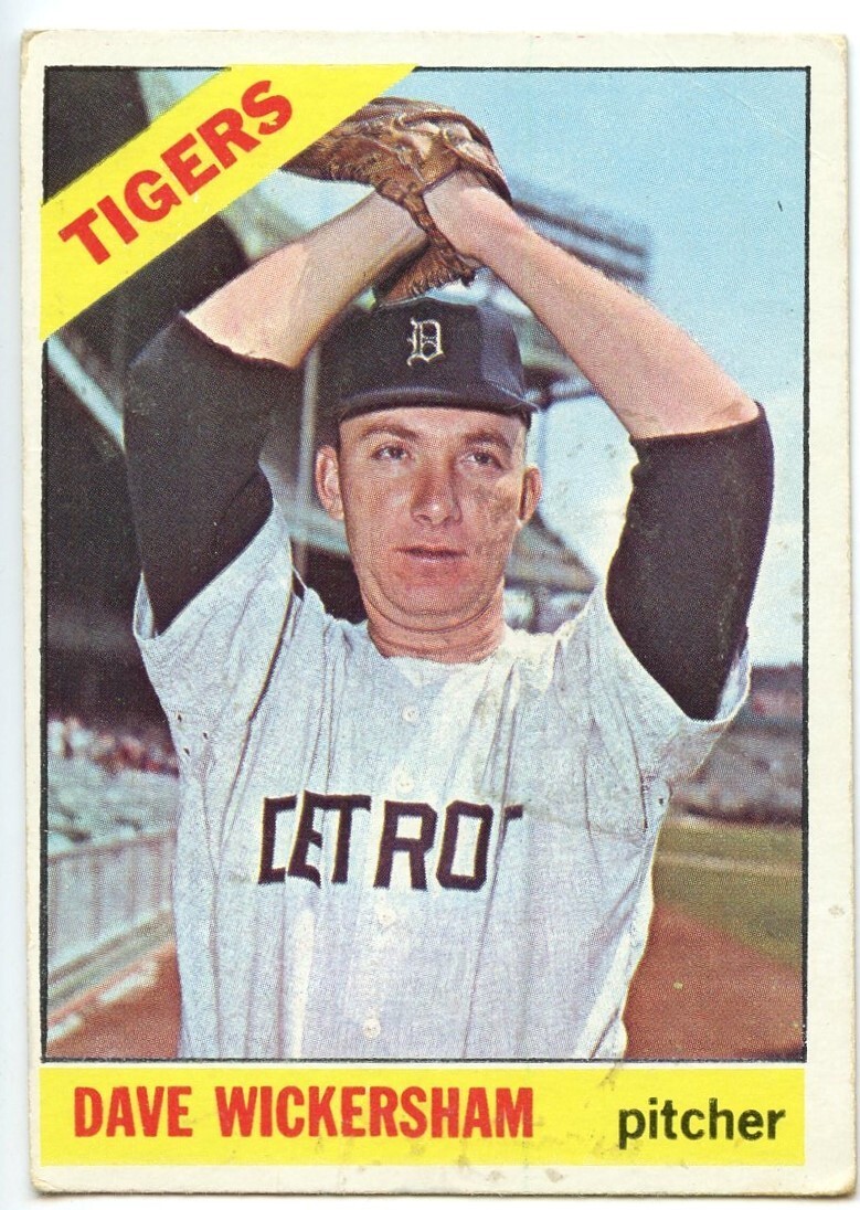 Venezuelan Topps 1966 Dave Wickersham #58 Detroit Tigers