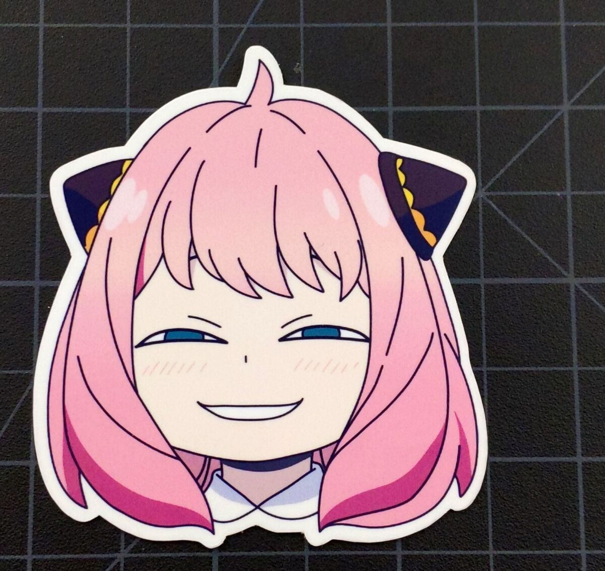 Anya Smug [colour variant]  Sticker for Sale by Ionfoxg