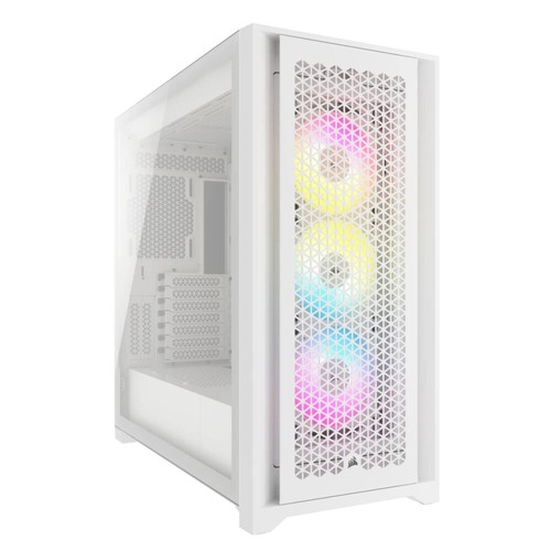 Corsair iCUE 5000D RGB Airflow Mid-Tower-Gehäuse true white - Bild 1 von 1