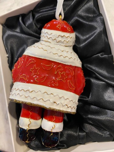 Dillards Trimsetter JUEGO DE 5 adornos navideños cloisonné, ¡SANTA, CANGREJO Y MÁS! - Imagen 7 de 13