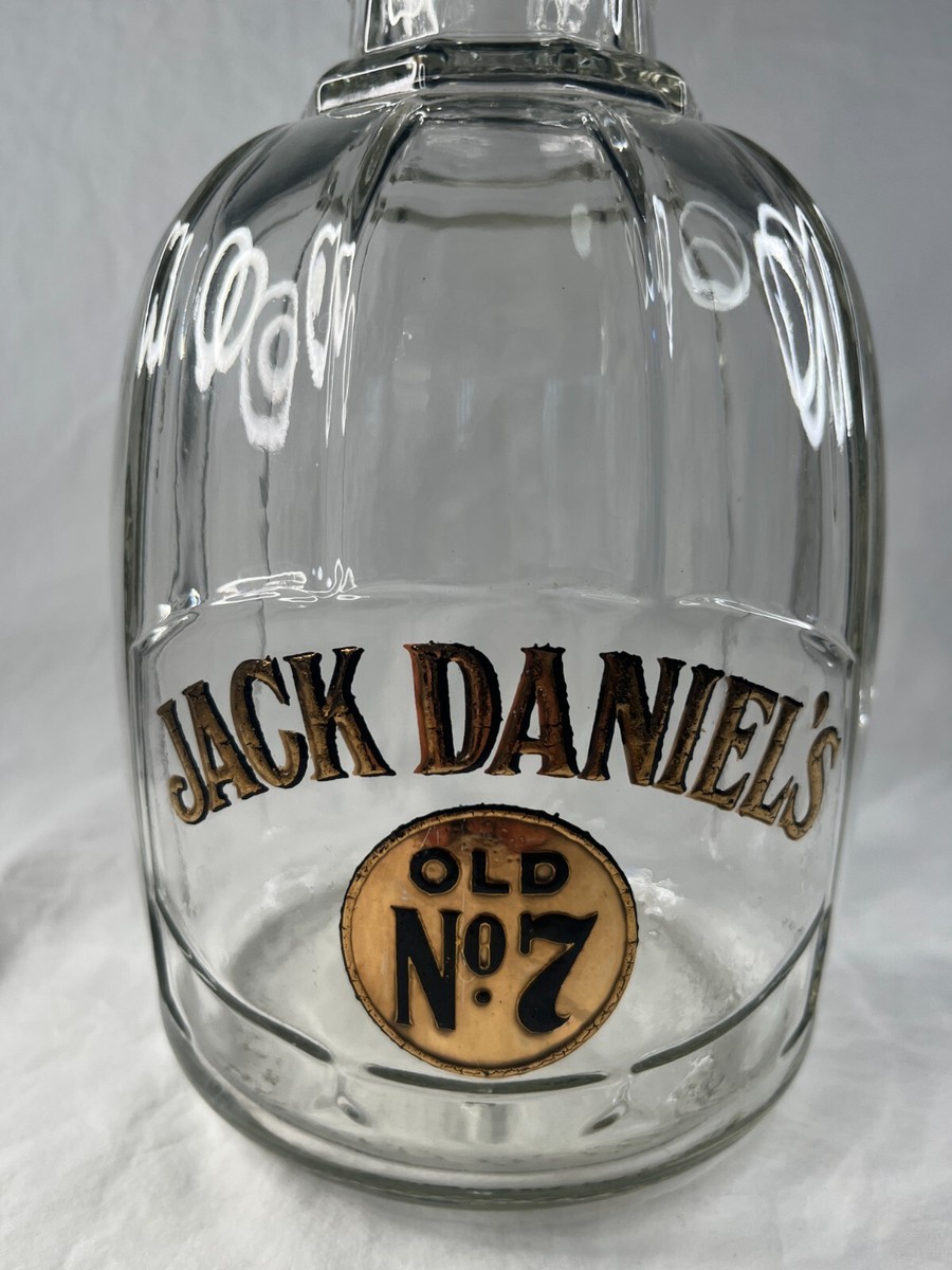 Jack Daniels Old No. 7 vintage glass decanter w/ stopper 13” tall