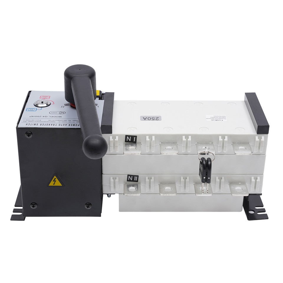 4P 250A AMP 6000V For Generator Automatic Transfer Switch 4P 50/60Hz ...