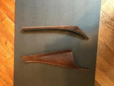 1958 Chevy Impala rear quarter inner door glass sail panel trim attachements LH