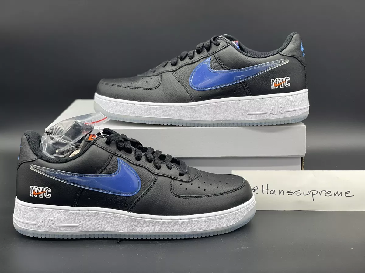 |Size 12| Kith Nike 🔵 New York Knicks    Air Force 1 Low Home Black  CZ7928-001