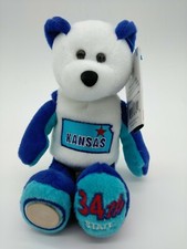 Limited Treasures State Quarters Coin Teddy Bear Kansas 34