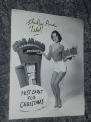 SHIRLEY ANNE FIELD - 10x8 FOTO SIGNIERT (Postanzeige)