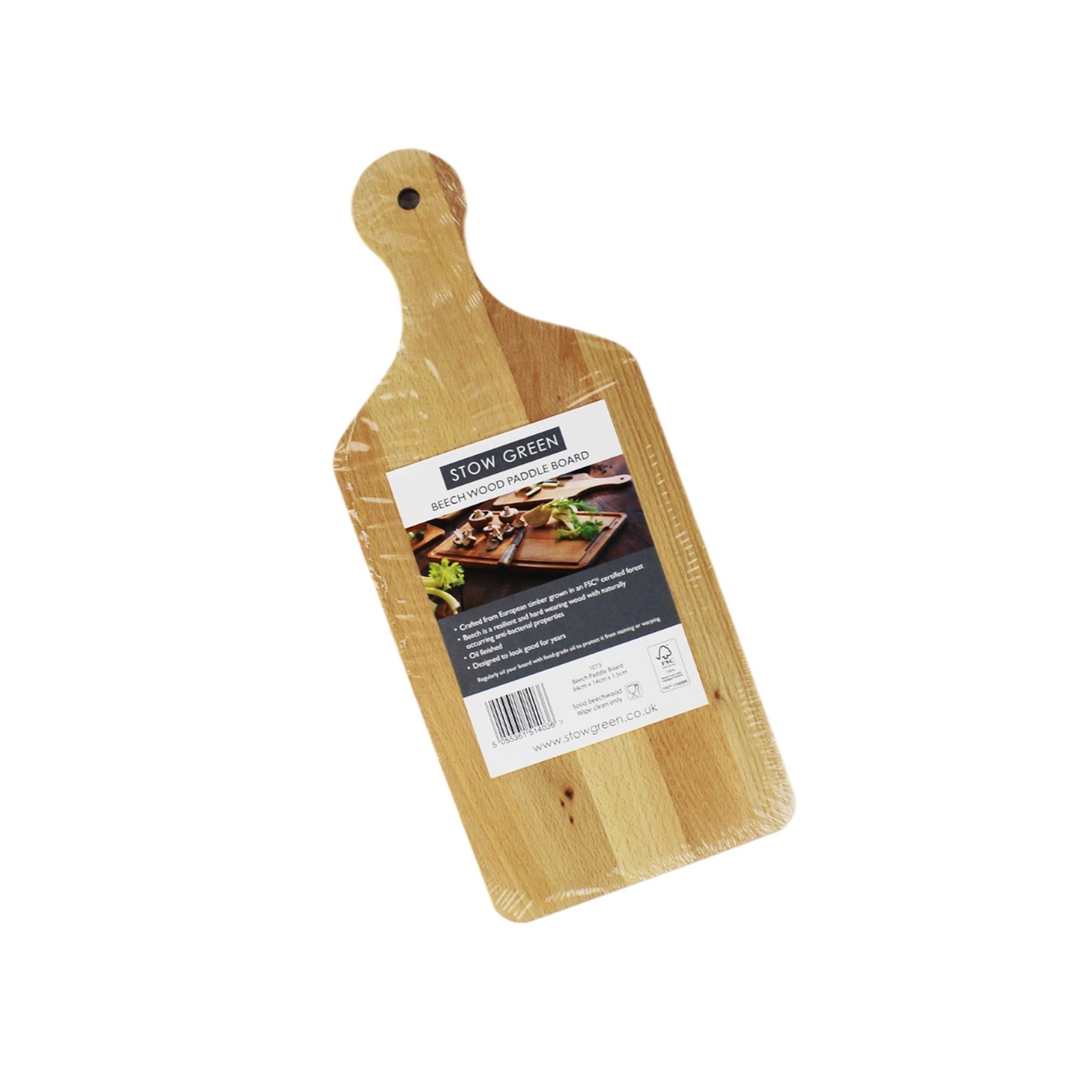 Eddingtons Beechwood Paddle Board for Serving and Food Preparation