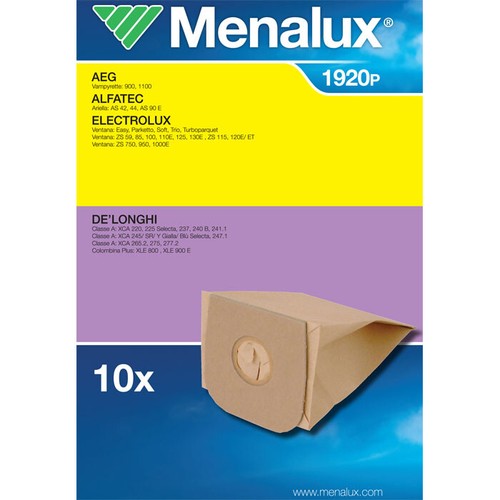 Menalux 1900 5x sacchi microfibra aspirapolvere Severin Solac Trisa Ufesa Vitek