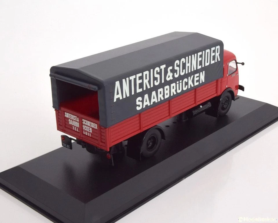Panhard Movic 1952 Anterist & Schneider Red Grigio IXO TRU014 1/43 Camion - Immagine 2 di 2
