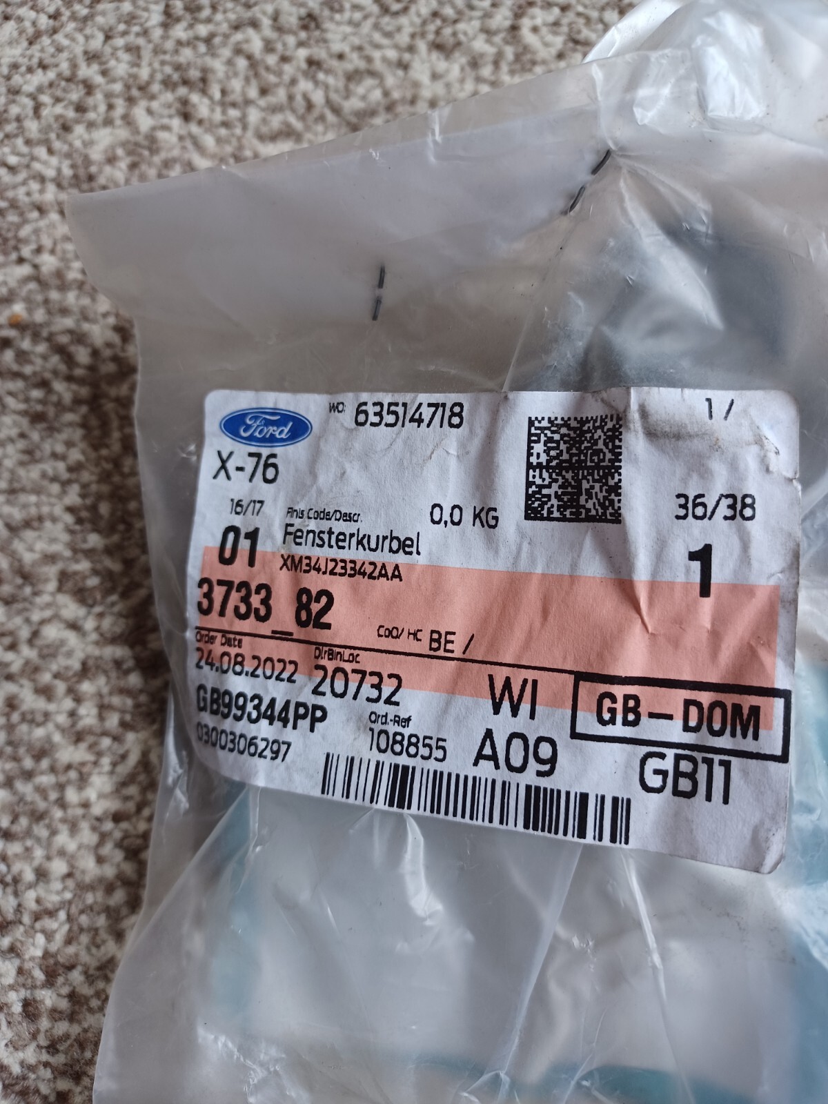 Genuine Ford Handle Window Regulator - 3733982 | eBay