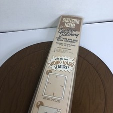 Bucilla Stretcher Frame Kit Work  Hang New upto 24" x 24 for creative stitchery