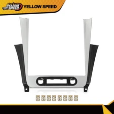 Fit For 2008-2012 Chevy Malibu Center Radio Dash Bezel Trim Panel Silver/Black