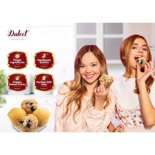 Dulcet Deluxe Gourmet Food Gift Basket Includes Brownies,Muffins Great gift ! - Picture 3 of 7