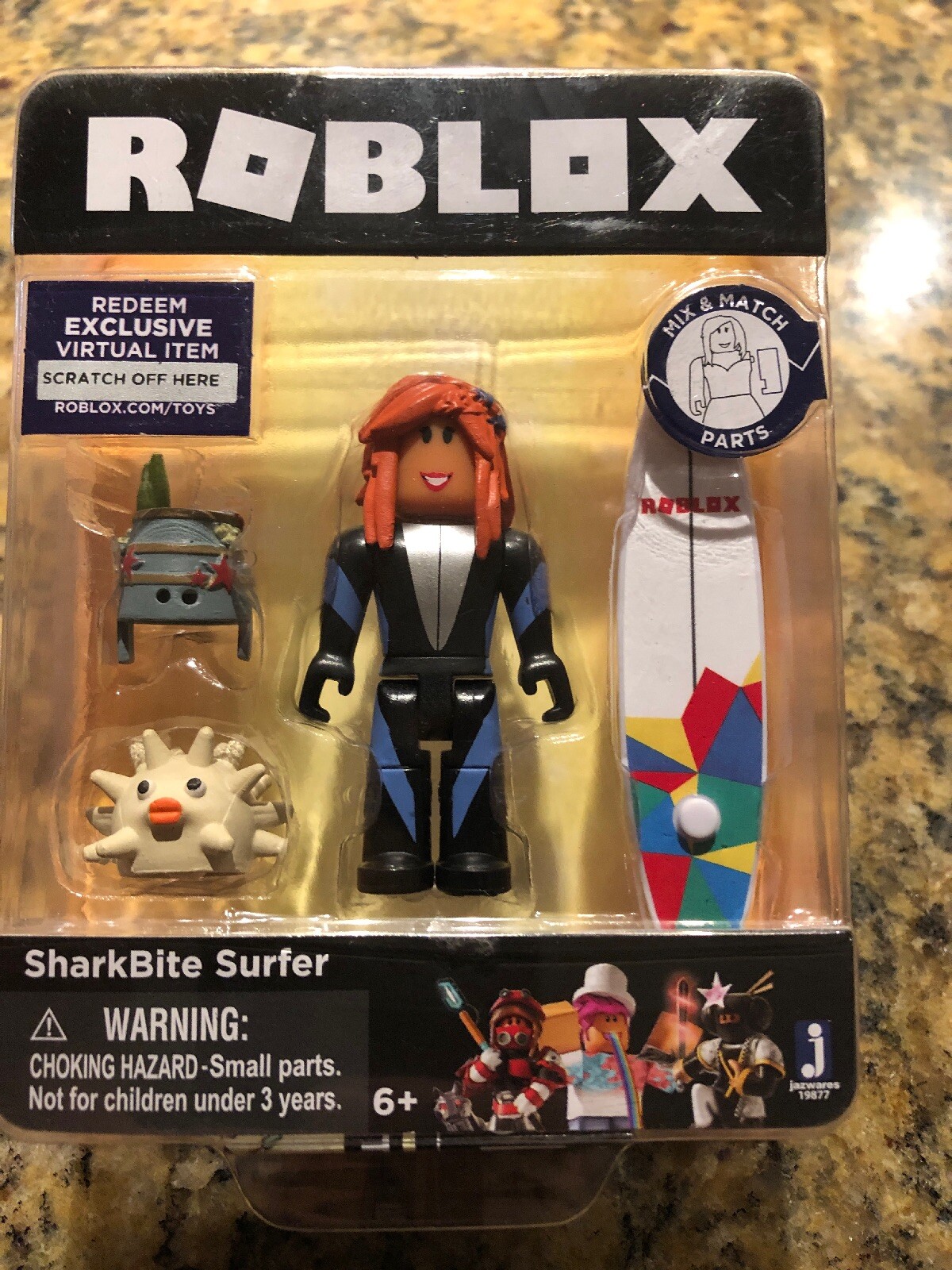 Roblox Sharkbite Surfer With Pufferfish 3in Figure Virtual - roblox sharkbite surfer with pufferfish 3in figure virtual code for sale online ebay