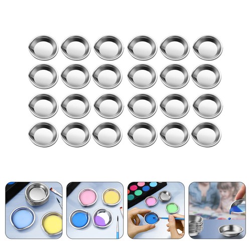 Double Tasse Palette Acier Inoxydable Avec Couvercle – Megilp Et Térébenthine Pour Artistes