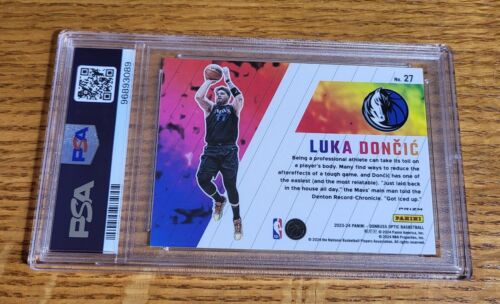 Luka Doncic 2023 Panini Donruss Optic Phazes 27 PSA 10 Case Hit Mavericks - Bild 2 von 2