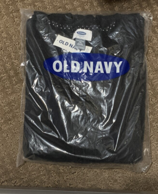 Old Navy Uniform Black Buttondown Crew Cardigan Sweater XXL