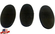 Lot of 3- 90mm x 52mm Oval Bases For Warhammer 40k AoS Games Workshop Bitz