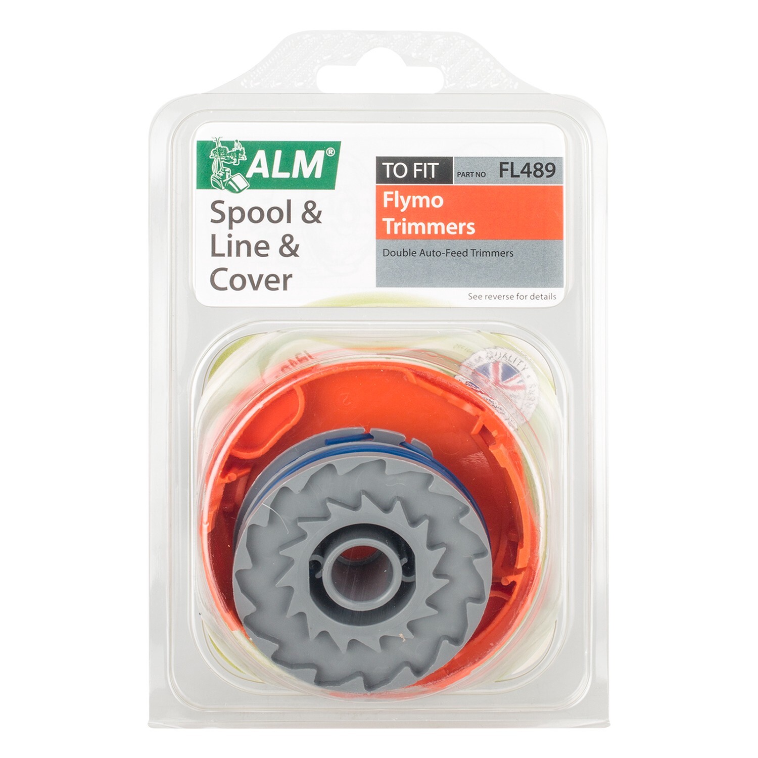 ALM FL489 Spool & Line with Cover - Orange Flymo Trimmers