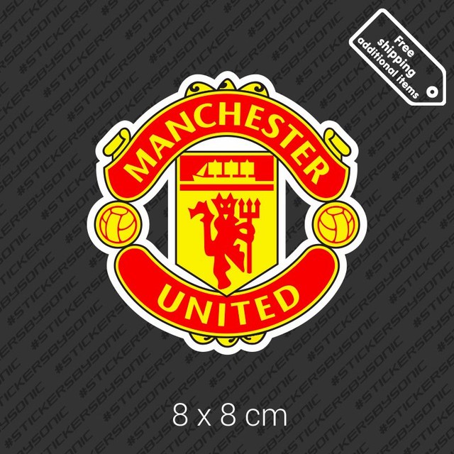 FC Manchester United logo sticker England UK football soccer car bumper